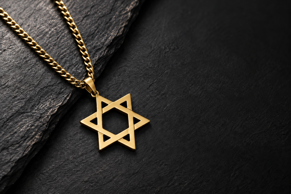 Magen — Solid Stainless Steel Star of David Necklace