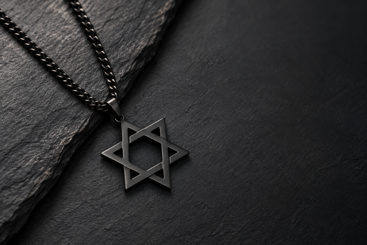 Magen — Solid Stainless Steel Star of David Necklace